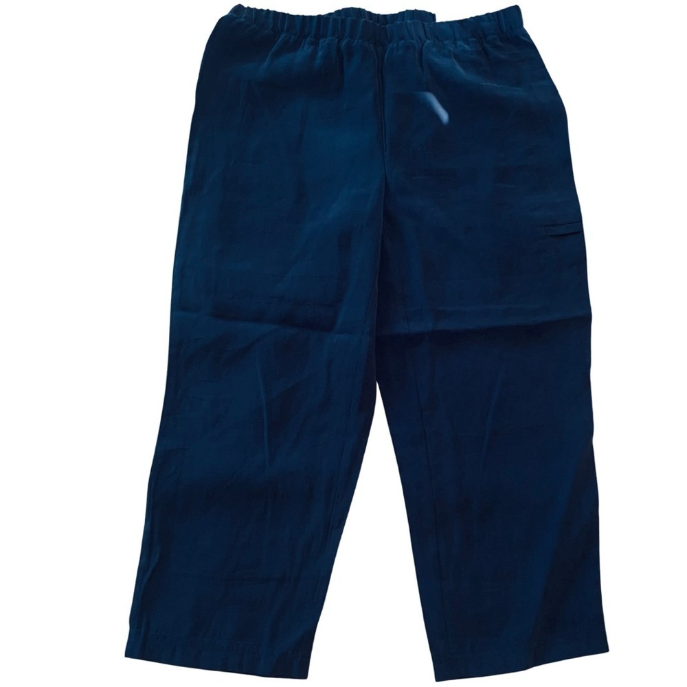 NWT Chico’s Navy Blue Lightweight Stretchy Crop Pants Size 0 - Picture 3 of 4